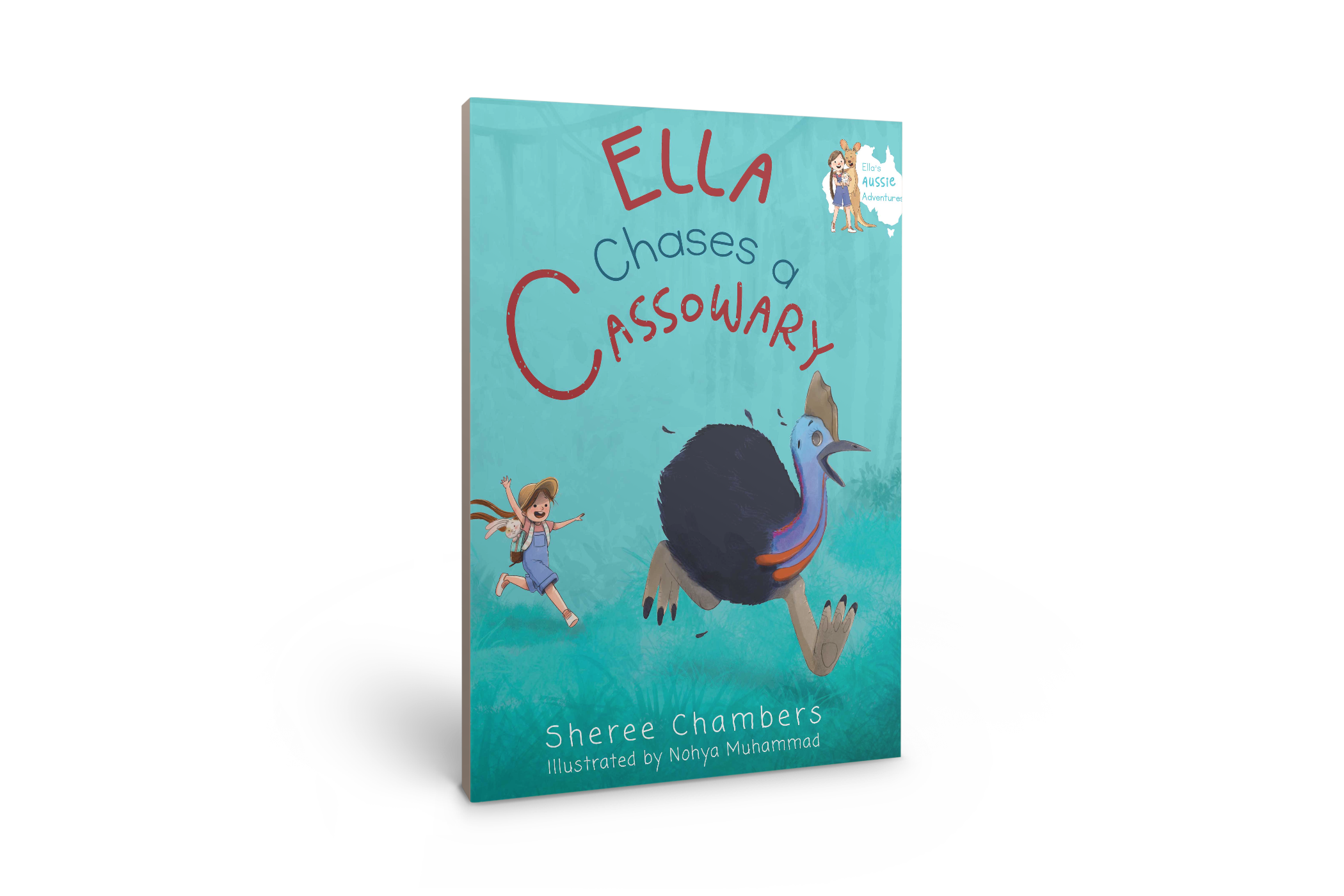 Ella Chases a Cassowary by Sheree Chambers Book Cover 3D